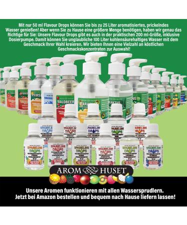 Cherimoya Concentrate Drops - 50ml Bottle Makes 25 Liters Sugar-Free Low Calorie Preservative-Free Aroma for Water Bubblers - Tingling Finished Drink - Buy Online on GoSupps.com
