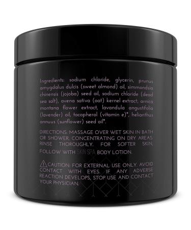Buy Lavender Mineral Sea Salt Scrub 16oz (453g) - Natural Exfoliating Body Scrub for Glowing Skin | International Shipping Available - Buy Online on GoSupps.com