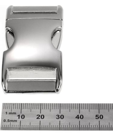 Buy Metal Click Lock Alumaxx Set (2 Pieces) - 1 Cliff Closure for Paracord Bands Dog Neck Straps & Backpacks - Chrome Finish - Buy Online on GoSupps.com