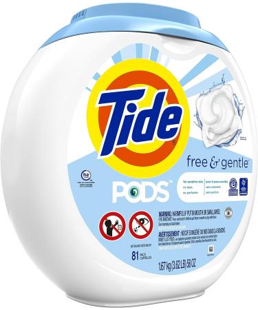 Tide PODS Free & Gentle Laundry Detergent Soap Pods - 81 Count (Pack of 1) - Buy Online on GoSupps.com