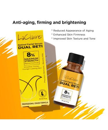Retinol Complex Face Serum Anti-Aging Brightening Firming Smoothing 30 ml 1 Fl Oz (Pack of 1) - Buy Online on GoSupps.com