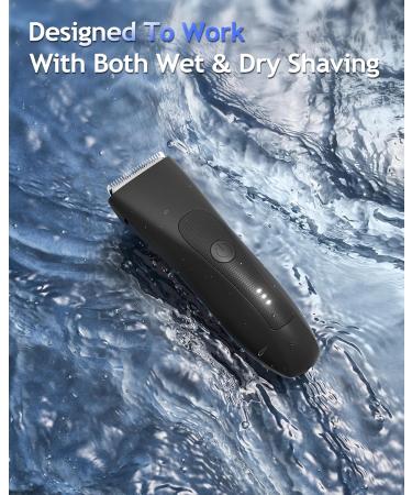 Rechargeable Groin Hair Trimmer for Men - 3 Ceramic Blade Heads for Precision Grooming - Buy Online on GoSupps.com