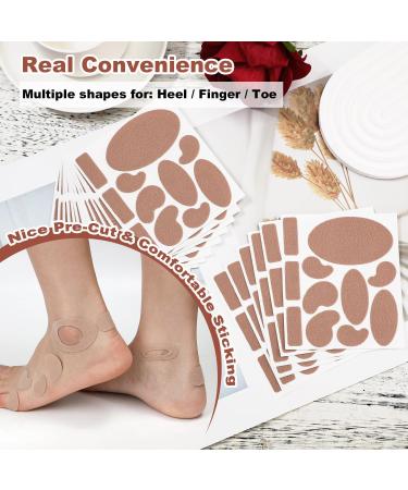 18 Sheet Moleskin Adhesive Pads for Feet - Blister Prevention Padding & Bandages for Travel Hiking & Comfort - Buy Online on GoSupps.com