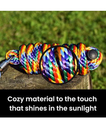 High-Quality 2m Connection Trick Rope for Horses & Ponies with Classic Carabiner Hook - Available in Royal Blue Yellow Red - Buy Online on GoSupps.com