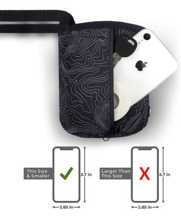 Survivor Chalk Bag with Topo Map Design - Drawstring Closure, 2 Pockets, Brush Holder - Ideal for Climbing, Bouldering, Gymnastics - Black - Buy Online on GoSupps.com