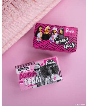 The English Soap Company Barbie The Dream Team Soap Bar Luxury Grapefruit Shea Butter Soap Bar Moisturising Soap Bar for Face and Body Grapefruit Crush Scent 190g - Buy Online on GoSupps.com
