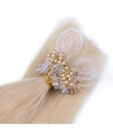 Buy Micro-Ring Hair Extensions - #60 White Blonde - 60cm - 300 Strands - 100% Remy Quality - Easy to Use - Buy Online on GoSupps.com