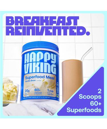 Happy Viking Vanilla Vegan Protein Powder - 24 Oz: Plant-Based Protein Supplement - Buy Online on GoSupps.com