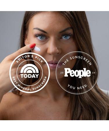 Natural Mineral Sunscreen SPF 30 for Face & Body – No White Cast Zinc Oxide, Lightweight, Reef-Safe Hydrating Daily Moisturizer – Korean Formulated Skin Care - Buy Online on GoSupps.com