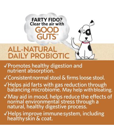Good Guts Probiotic for Big Dogs - 12 Billion CFUs 11 Strains & Digestive Support | 20-Day Supplement for Adult & Puppy Dogs Over 66 lbs - Buy Online on GoSupps.com