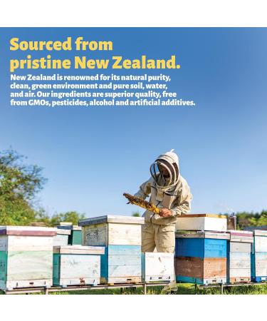 Propolis Manuka Throat Spray - Instant relief for a dry scratchy throat - Daily immune support - Freshens breath + Promotes oral health - Made in New Zealand by Holy Cow Health - Buy Online on GoSupps.com