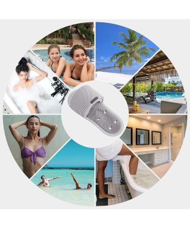 Silicone Shower Foot Scrubber - Non-Slip Personal Foot Massage & Cleaning Tool for Men and Women - 1Pcs Grey - Buy Online on GoSupps.com