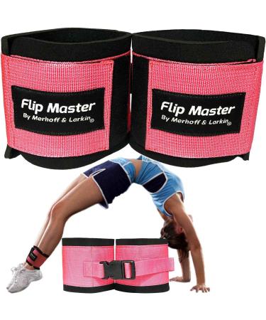 Flip Master Ankle Straps Tumbling Trainer | Gymnastics & Cheerleading Equipment For Back Flip/Tuck & Handspring Form | Adjustable Bands for Girls, Boys & Adults | For Cheer, Dance & Gymnastic Practice