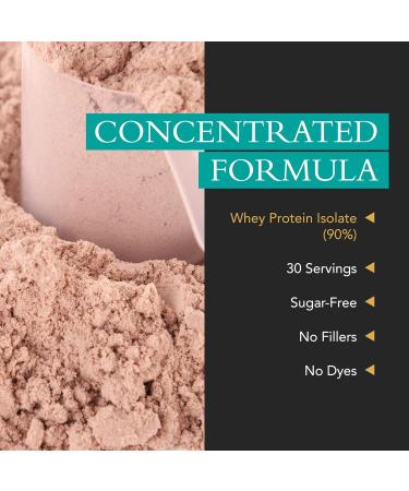 Chocolate Whey Protein Isolate Powder Low Carb Supplement for Men & Women - Support Muscle Growth Nutrition Fitness & Weight Management - Filler & GMO Free 25 g 30 Servings Chocolate 2.43 Pound (Pack of 1) - Buy Online on GoSupps.com