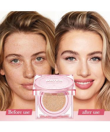 moisturizing cushion foundation BB moisturizing cream tinted face concealer full coverage bb cream long lasting makeup natural semi-matte finish matte primer - Buy Online on GoSupps.com