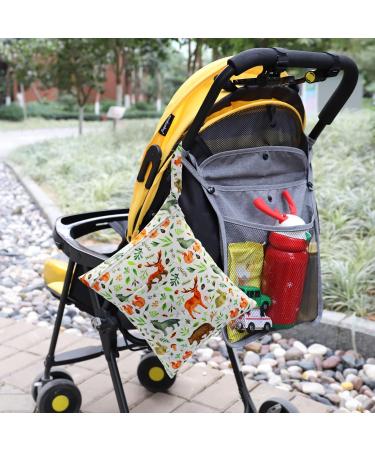 FenFang Wet Bag Wet Dry Bags for Cloth Diapers Nappy Daycare Organiser Storage Bags Waterproof Washable Reusable Zipper Bag (White Animal) - Buy Online on GoSupps.com