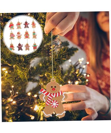 HOMSFOU 24 Pcs Gingerbread Man Ornament Xmas Gingerbread Man Figurine Gingerbread Ornaments Holiday Gingerbread Man Christmas Tree Ornaments Christmas Party Decoration Pvc Gift Household As Shownx2pcs 8X5.5CMx2pcs - Buy Online on GoSupps.com