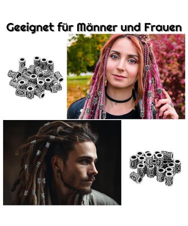 Camp Trip 219 Pieces Dreadlocks Jewelry Set | Nordic Hair Pearls & Beard Accessories | Viking Hair Pearls with Jewelry Box - Buy Online on GoSupps.com