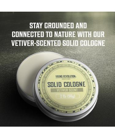 Viking Revolution Vetiver Mens Solid Cologne Men 2 Oz - Men Solid Perfume with Vetiver Cologne for Men - Balm Cologne for Mens Cologne Balm Travel Cologne Wax (1 pack Vetiver) Vetiver 2 Ounce (Pack of 1) - Buy Online on GoSupps.com