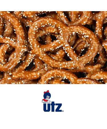 Utz Sourdough Specials Pretzels 63 oz Barrel - Classic Knot with Rich Sourdough Flavor | Resealable Container | Tasty Party Snack | Zero Cholesterol - 3.93 Pound - Buy Online on GoSupps.com