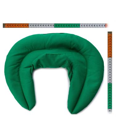Comfort Neck Pillow with Stand-Up Collar - Green Rapeseed Heat Pad for Neck & Shoulder Relief | International Shipping Available - Buy Online on GoSupps.com