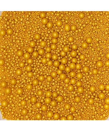 Twist Ingredients - Pearls Mix - Glimmer Gold Cake Topper Sprinkles - 1kg Edible Shimmer Ball Cupcake Decorations - Perfect for Weddings Christenings & Parties - Buy Online on GoSupps.com