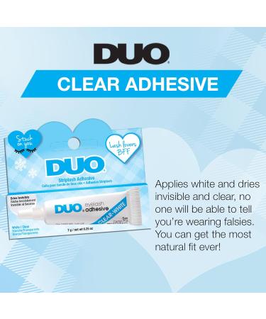 Duo Striplash Adhesive | Clear Lash Glue for Fake Lashes Lash Clusters & Individual Lashes - 0.25 oz - Buy Online on GoSupps.com