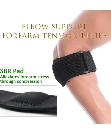 HiRui Tennis Elbow Brace - Forearm Tension Relief & Support for Men and Women - Buy Online on GoSupps.com