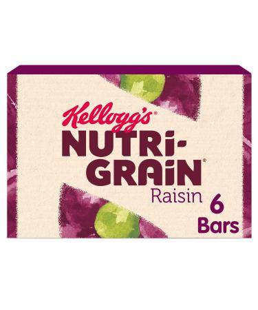 Kellogg's Nutri-Grain Bakes Raisin Snack Bars Box 6 x 45g