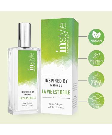 Instyle Fragrances La Vie Est Belle 3.40 Fl Oz | Vegan & Paraben Free Women's Eau de Toilette - Buy Online on GoSupps.com