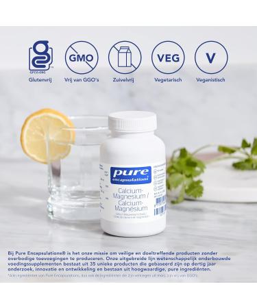 Pure Encapsulations Calcium Magnesium Bioavailable Combination of Minerals for Heart Circulation and Muscles 90 Capsules - Buy Online on GoSupps.com