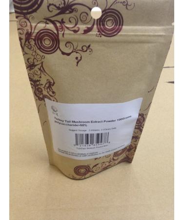 wonderland herbs Rainbow Coriolus versicolor Trametes PS P/Turkey Tail Mushroom/Krestin PS P Extract Powder 100 Grams 50% Active polysaccharides