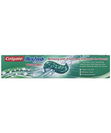 Colgate Max Fresh Whitening Toothpaste with Breath Strips - Limited Edition Clean Mint 6oz (Pack of 4) - Buy Online on GoSupps.com