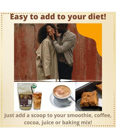 Organic Gelatinized Maca Root Powder for Men & Women - Premium Superfood Blend of Black, Red & Yellow Maca Roots - 16oz Nutty 1lb Pack - Buy Online on GoSupps.com