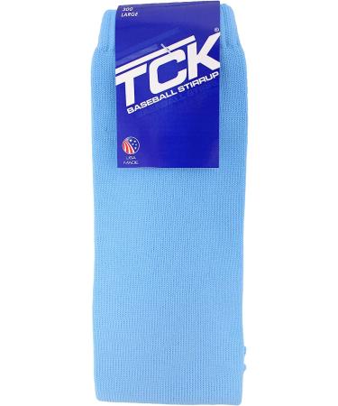 TCK Sports Solid Colors 7 Inch Baseball/Softball Stirrups - Columbia Blue Large - Buy Online on GoSupps.com