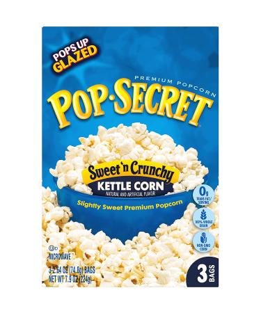 Pop Secret Sweet 'n Crunchy Kettle Corn Microwave Popcorn - 2.64 oz (Pack of 3) - Buy Online on GoSupps.com