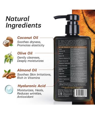 Buy Authentic Bath & Soap Men's Body Wash - All Natural Oud & Sweet Almond Oil Moisturizing Shower Gel with Vitamin E & Hyaluronic Acid - Cruelty-Free & Vegan 16.9 Fl Oz - Buy Online on GoSupps.com