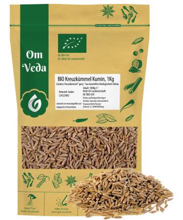 Organic cumin kumin 1kg |Kumin melted cumin seeds spice |Indian Ayurveda kitchen |Organic organic quality de- ko-039 |Cumin Seeds Jera |Omveda