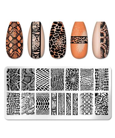 DANNEASY Nail Stamping Plate Set - 6 Pieces Flower Leaf Heart Stencils for Manicure - Lovely Series Nail Design Kit - Buy Online on GoSupps.com