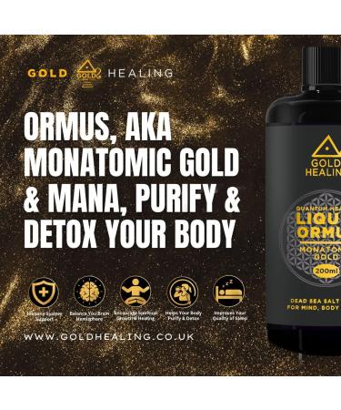 GOLD HEALING Ormus Liquid 200ml 70% Monatomic Gold 30% Magnesium Mana Mufkutz Orbitally Rearmed Monoatomic Elements for Mind Brain Body and Mind (3) - Buy Online on GoSupps.com