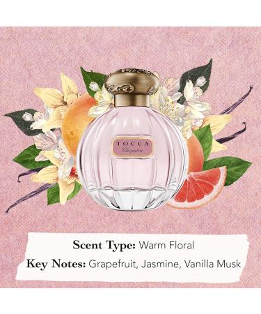 Tocca Cleopatra Perfume Set for Women 100 ml (3.38 oz) + 10 ml (0.34 oz) - Warm Floral Grapefruit Jasmine Vanilla Musk ($172 Value) 3.72 Fl Oz (Pack of 1) - Buy Online on GoSupps.com