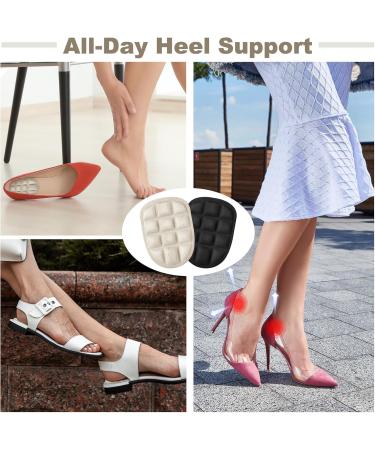 8 Pairs Heel Cushions for Pain Relief - Gel Heel Pads Inserts for Plantar Fasciitis - Comfort for Men & Women - Buy Online on GoSupps.com