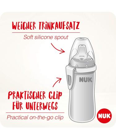 NUK Active Cup Drinking Cup 300ml | Leak-Proof Spout | Clip & Protective Cap | Disney Winnie The Pooh | BPA-Free | 12+ Months | White - Buy Online on GoSupps.com