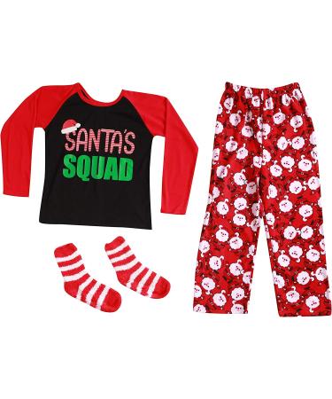 Santa's Squad Matching Christmas Pajamas for Family/Couples - Women's Medium - Buy Online on GoSupps.com