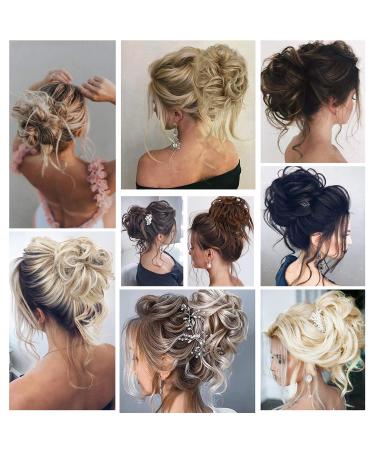 Fulang Hair 5-Pack Large Wavy Bun Parts with Rubber Bands - Perfect for Hair Updos & Extensions | Messy Bun Hair Ties for Women - Buy Online on GoSupps.com