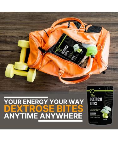 Buy Dextrose Bites - Green Apple Energy Melts for Workout & Running | Portable Glucose Tablets | 12 Bites - Buy Online on GoSupps.com