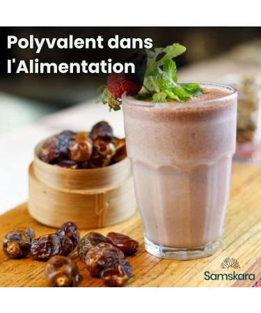 P te de Dattes BIO | 100% Naturelle et Douce | Sans Sucre Ajout | Id ale pour P tisserie Petit-D jeuner dulcorant et Smoothies | Samskara - 1 kg Origine Palestine et Arabie Saoudite - Buy Online on GoSupps.com