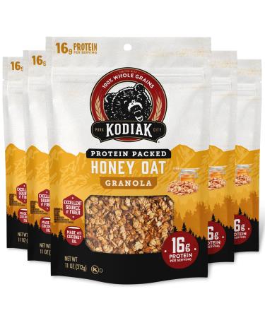 Kodiak Cakes Muesli miel d'avoine riche en prot ines 100 % grains entiers (5 sachets)