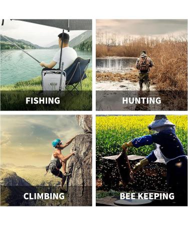 Hyout Mosquito Mesh Head Net Woodland Camouflage Bug Net - 2 Pack, Adjustable for Outdoor Activities - Buy Online on GoSupps.com