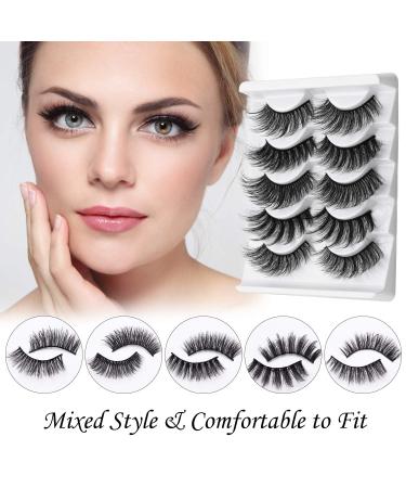 Magnetic Eyelashes with Eyeliner InBrave 6D - Reusable, Natural Look, 5 Pairs, No Glue Needed - Buy Online on GoSupps.com